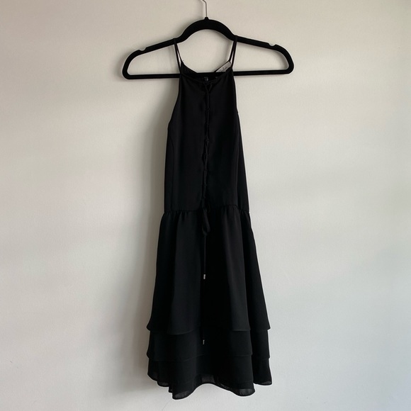 PARKER Black Slip Dress - Picture 2 of 7